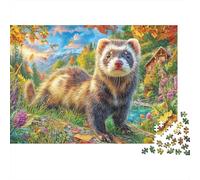 Hurón Rompecabezas 1000 Piezas,Puzzle Difícil para La Familia - Tiempo De Calidad Y Diversión 70x50cm/1000pcs
