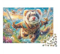 Hurón Rompecabezas 1000 Piezas, Puzzles Imposible, De Juego De para Adultos Y Niños A Partir De 14 Años 52x38cm/1000pcs