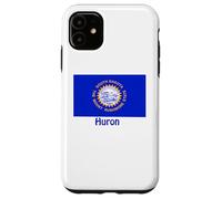 Huron South Dakota - Recuerdo de Bandera de Estados Unidos Carcasa para iPhone 11