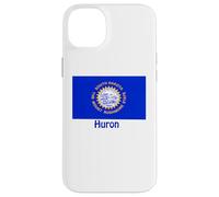 Huron South Dakota - Recuerdo de Bandera de Estados Unidos Carcasa para iPhone 14 Plus