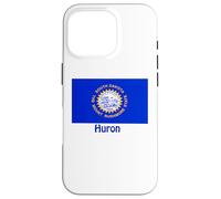 Huron South Dakota - Recuerdo de Bandera de Estados Unidos Carcasa para iPhone 16 Pro