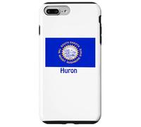 Huron South Dakota - Recuerdo de Bandera de Estados Unidos Carcasa para iPhone 7 Plus/8 Plus