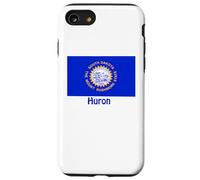 Huron South Dakota - Recuerdo de Bandera de Estados Unidos Carcasa para iPhone SE (2020) / 7/8