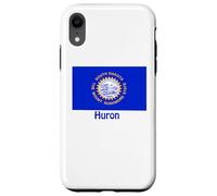 Huron South Dakota - Recuerdo de Bandera de Estados Unidos Carcasa para iPhone XR