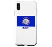 Huron South Dakota - Recuerdo de Bandera de Estados Unidos Carcasa para iPhone XS MAX