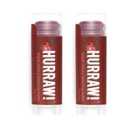 Hurraw! Bálsamo Labial con Tinte Cereza, Pack de 2: (Tinte Rojo Puro) Orgánico, Vegano Certificado, Cruelty Free y Sin Gluten. 100% Ingredientes Naturales. Sin Abejas, Soja ni Palma.