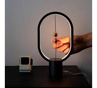 HURRISE Lámpara magnética, Interruptor de Medio Aire Lámpara LED Luz Nocturna Lámpara de Escritorio LED con Interruptor de Bola magnética Luz de Equilibrio Inteligente Mini luz de Equilibrio para