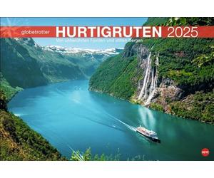 Hurtigruten Globetrotter Calendario 2025 - Desde fiordos vírgenes y montañas silenciosas: un crucero al Cabo Norte en un impresionante ... (Calendario de viajes Globetrotter Heye)