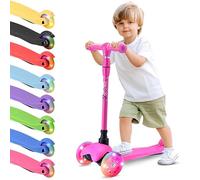 Hurtle Patinete Infantil - Scooter de 3 Ruedas con Luces LED, Altura Ajustable - para Niños y Niñas (2-5 Años, hasta 20 kg) - Patinete Seguro para Interior y Exterior