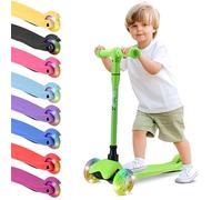 Hurtle Patinete Infantil - Scooter de 3 Ruedas con Luces LED, Altura Ajustable - para Niños y Niñas (2-5 Años, hasta 20 kg) - Patinete Seguro para Interior y Exterior