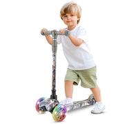 Hurtle Patinete Infantil - Scooter de 3 Ruedas con Luces LED, Altura Ajustable - para Niños y Niñas (2-5 Años, hasta 20 kg) - Patinete Seguro para Interior y Exterior