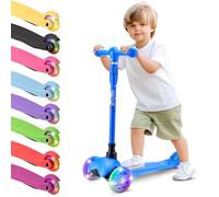 Hurtle Patinete Infantil - Scooter de 3 Ruedas con Luces LED, Altura Ajustable - para Niños y Niñas (2-5 Años, hasta 20 kg) - Patinete Seguro para Interior y Exterior