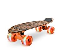 Hurtle Skateboard, Monopatin, Mini Crucero, Tabla, Plataforma de 6”, Ruedas PU con luz LED, Niños, Niñas, Adolescentes