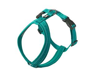 Hurtta Casual ECO Arnés en Y para perro, pavo real, 28-32 pulgadas
