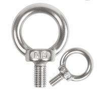 huruirui 10pcs Anillos de Elevación M5 Cáncamos Pernos Acero Inoxidable 304 Tornillos Argolla Pernos de Ojo para Fijación de Suspensión