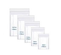 huruirui 500pcs Bolsas Autocierre Transparente Que se Pueden Volver a Sellar, Bolsas Pequeñas,160mµ 5 Tamaños de Patrones Diferentes Bolsas de Plastico Adecuadas Para Empaquetar Bolsitas de Galletas