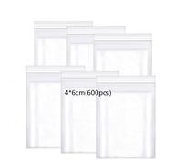 huruirui 600pcs 4x6cm Bolsas Plastico Pequeñas,Bolsas Autocierre Transparente Que se Pueden Volver a Sellar,Bolsas Pequeñas,Bolsas de Plastico Adecuadas Para Bolsitas de Nuez