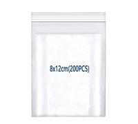 huruirui 8x12cm/200pcs Bolsas Autocierre Transparente Que se Pueden Volver a Sellar, Bolsas Pequeñas,Bolsas de Plastico Adecuadas Para Empaquetar Bolsitas de Galletas de Nuez