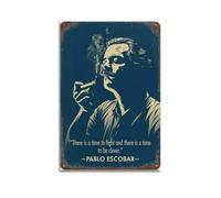 HURYEORHYH Póster de Pablo Escobar con impresión de arte de pared, vintage, pintura decorativa, lienzo estético, decoración para sala de estar, dormitorio, 60 x 90 cm, estilo sin marco