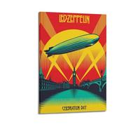 HURYEORHYH Póster de pared con diseño de Zeppelin Led Zeppelin para el día de la celebración, arte de pared, pintura decorativa estética, lienzo decorativo para sala de estar, dormitorio, 20 x 30 cm