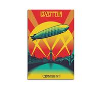 HURYEORHYH Póster de pared con diseño de Zeppelin Led Zeppelin para el día de la celebración, arte de pared, pintura decorativa estética, lienzo decorativo para sala de estar, dormitorio, 40 x 60 cm