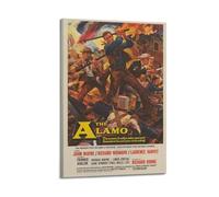 HURYEORHYH Póster de The Alamo con impresión de arte de pared, vintage, pintura decorativa, lienzo estético, decoración para sala de estar, dormitorio, 50 x 75 cm, estilo marco