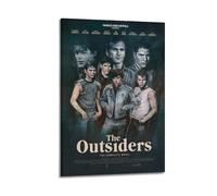 HURYEORHYH Póster de The Outsiders con impresión de arte de pared, vintage, pintura decorativa, lienzo estético, decoración para sala de estar, dormitorio, 30 x 45 cm, estilo marco