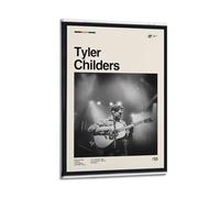 HURYEORHYH Póster de Tyler Childers con impresión de arte de pared, vintage, pintura estética, lienzo decorativo para sala de estar, dormitorio, 40 x 60 cm, estilo marco