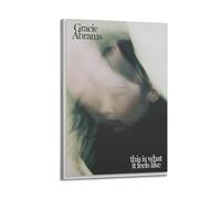 HURYWRTTH Gracie Abrams This Is What It Feels LikeLienzo Estético Arte de Pared Pintura Decorativa Póster Decoración Lienzo Vintage para Sala Dormitorio 30 x 45 cm Estilo Marco