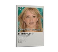 HURYWRTTH Hilary Duff Álbum Metamorfosis - Póster estético de pared decorativo para pared, lienzo vintage para sala de estar, dormitorio, 40 x 60 cm, estilo marco