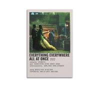 HURYWRTTH Póster de película Everything Everywhere All At One, arte estético para pared, pintura decorativa, póster decorativo para decoración de sala de estar, dormitorio, 50 x 75 cm, estilo sin