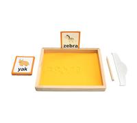 Husalsea Mesa De Arena De Rompecabezas Infantil, Entrenamiento de Pintura en una Caja de Arena para Rascar, Adecuado para Niños Entre 3 y 8 Años para Practicar la Escritura en el Arenero
