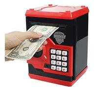 HUSAN Hucha electrónica para niños con código electrónico de cerditos, Mini cajero electrónico para Monedas ATM, Caja de Monedas, Juguete Divertido Regalo