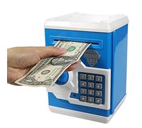 HUSAN Hucha electrónica para niños con código electrónico de cerditos, Mini cajero electrónico para Monedas ATM, Caja de Monedas, Juguete Divertido Regalo