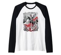 Húsar Alado Polaco Ancla PW símbolo Varsovia Horizonte Arte Camiseta Manga Raglan