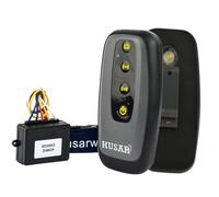 Husar Winch Control remoto inalámbrico para cabrestante eléctrico de 12 V / 24 V, universal, con linterna LED, alcance exterior de 40 m, funciona con muchos cabrestantes eléctricos