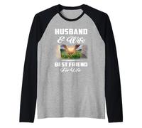 Husband and Wife Best Friend For Life Funny Couple Camiseta Manga Raglan