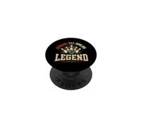 Husband Dad Bowling Legend Funny Bowler Father PopSockets PopGrip Adhesivo