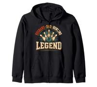 Husband Dad Bowling Legend Funny Bowler Father Sudadera con Capucha