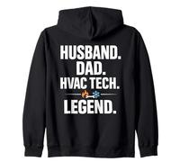 Husband Dad HVAC Tech Legend Funny HVAC Technician Sudadera con Capucha