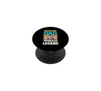 Husband Dad Ukelele Leyenda Divertido Día del Padre Músico PopSockets PopGrip Adhesivo