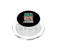 Husband Dad Ukelele Leyenda Divertido Día del Padre Músico PopSockets PopGrip para MagSafe