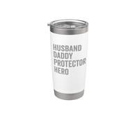 Husband Daddy Protector Hero Strong Family Man Vaso térmico de acero inoxidable de doble pared