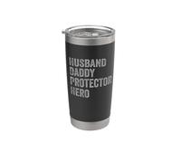 Husband Daddy Protector Hero Strong Family Man Vaso térmico de acero inoxidable de doble pared