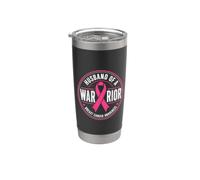 Husband Of A Warrior Breast Cancer Awareness Vaso térmico de acero inoxidable de doble pared