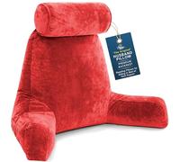Husband Pillow Almohada Esposo-Gran Soporte de Cama para Descansar y Leer Cómodo - Red