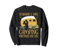 Husband & Wife Camping Partners For Life Sudadera