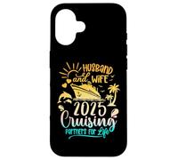 Husband & Wife Cruise 2025 Family Honeymoon Couples Matching Carcasa para iPhone 16