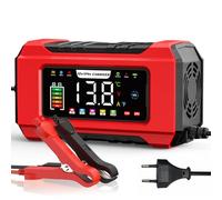 Husgw 12V15A 24V8A Cargador de Batería para Coche,Inteligente de Batería Aut