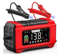 Husgw 12V15A 24V8A Cargador de Batería para Coche,Inteligente de Batería Automática Completa con Compensación de Temperatura,Protección de Seguridad Múltiple,para Auto,Moto,AGM,Gel,Wet,SLA,LiFePO4